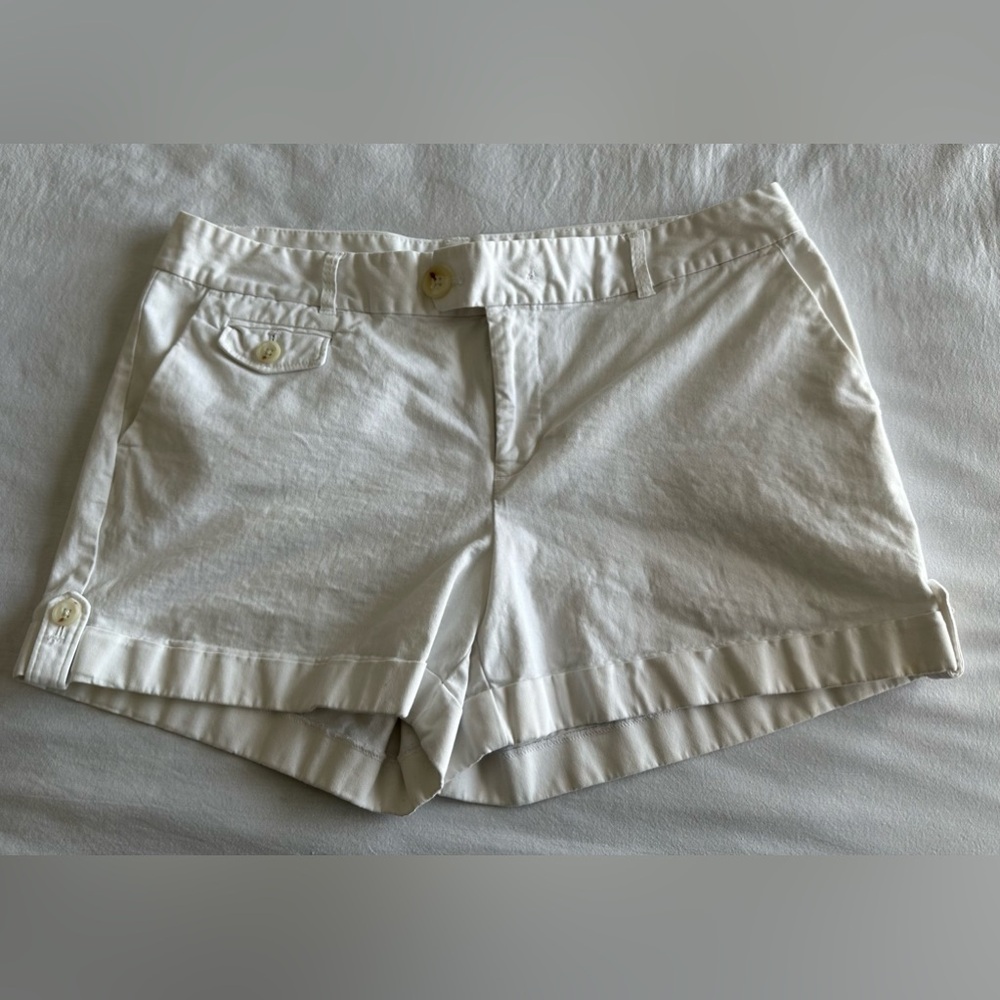 Banana Republic Factory White Cotton Shorts size 8